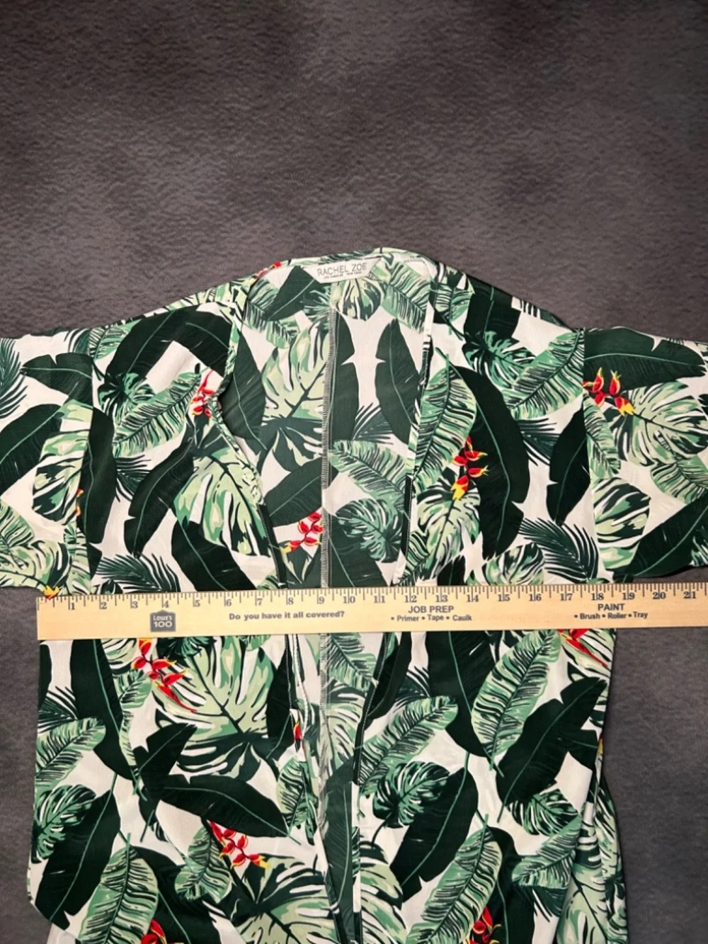 Rachel Zoe Tropical Palm Tree Print Swimsuit Coverup- ONE SIZE - Picture 4 of 5